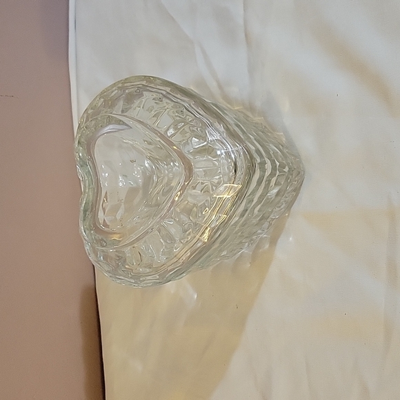 Home Interiors Other - Glass Heart Shaped Covered Candy Dish Home Interior Tender Box